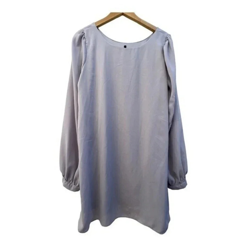 Lulu's Status Update Light Grey Shift Dress Size‎ Large Size​​​